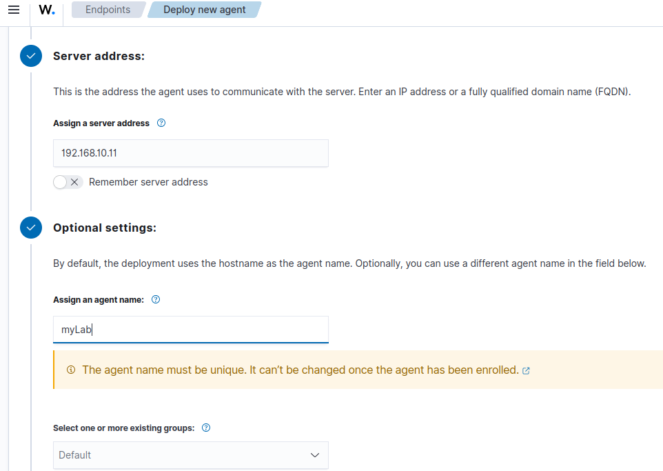 Configuring Agent Deployment